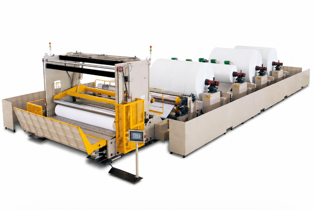 log saw cutting tissue machine