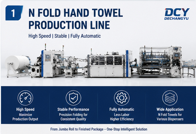 N Fold Hand Towel Production Line
