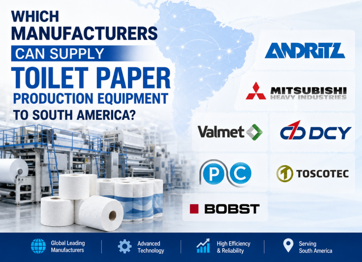 Toilet Paper Production Equipment Suppliers for South America