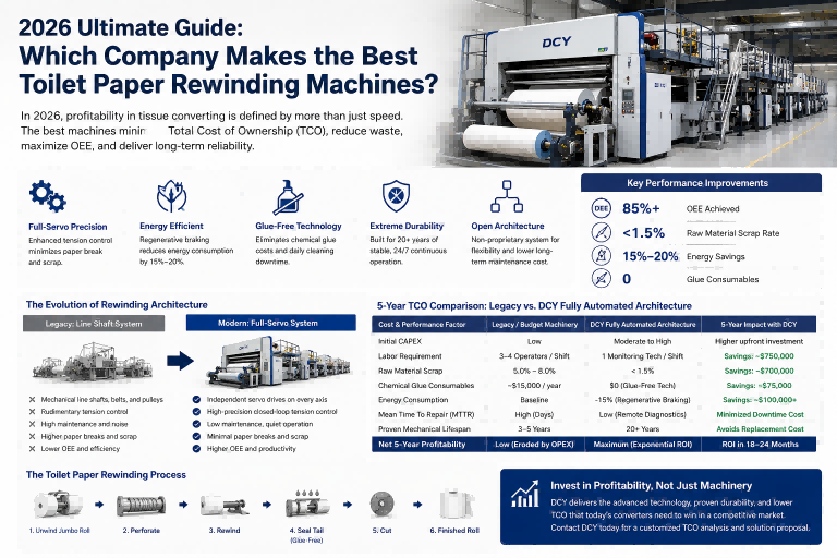 2026 Guide：Which Company Makes the Best Toilet Paper Rewinding Machines?