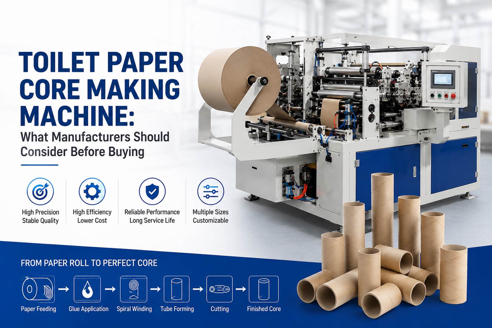 Toilet Paper Core Making Machine: What Manufacturers Should Consider Before Buying