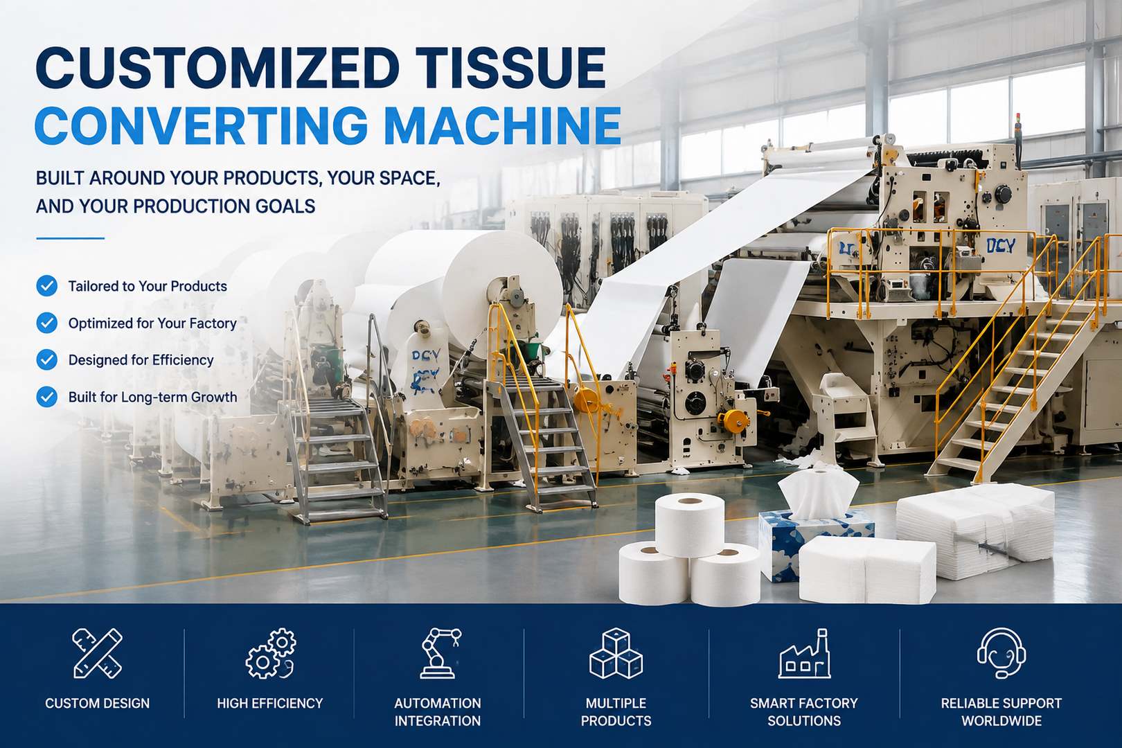 When Does Your Factory Need a Customized Tissue Converting Machine?